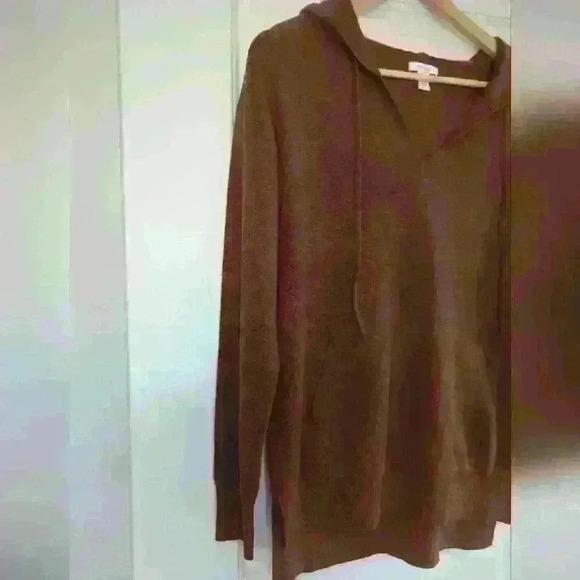 DAILY RITUAL | Women's Reddish/Brown Ultra Soft Milano Stitch Hooded Sw… - Picture 2 of 4